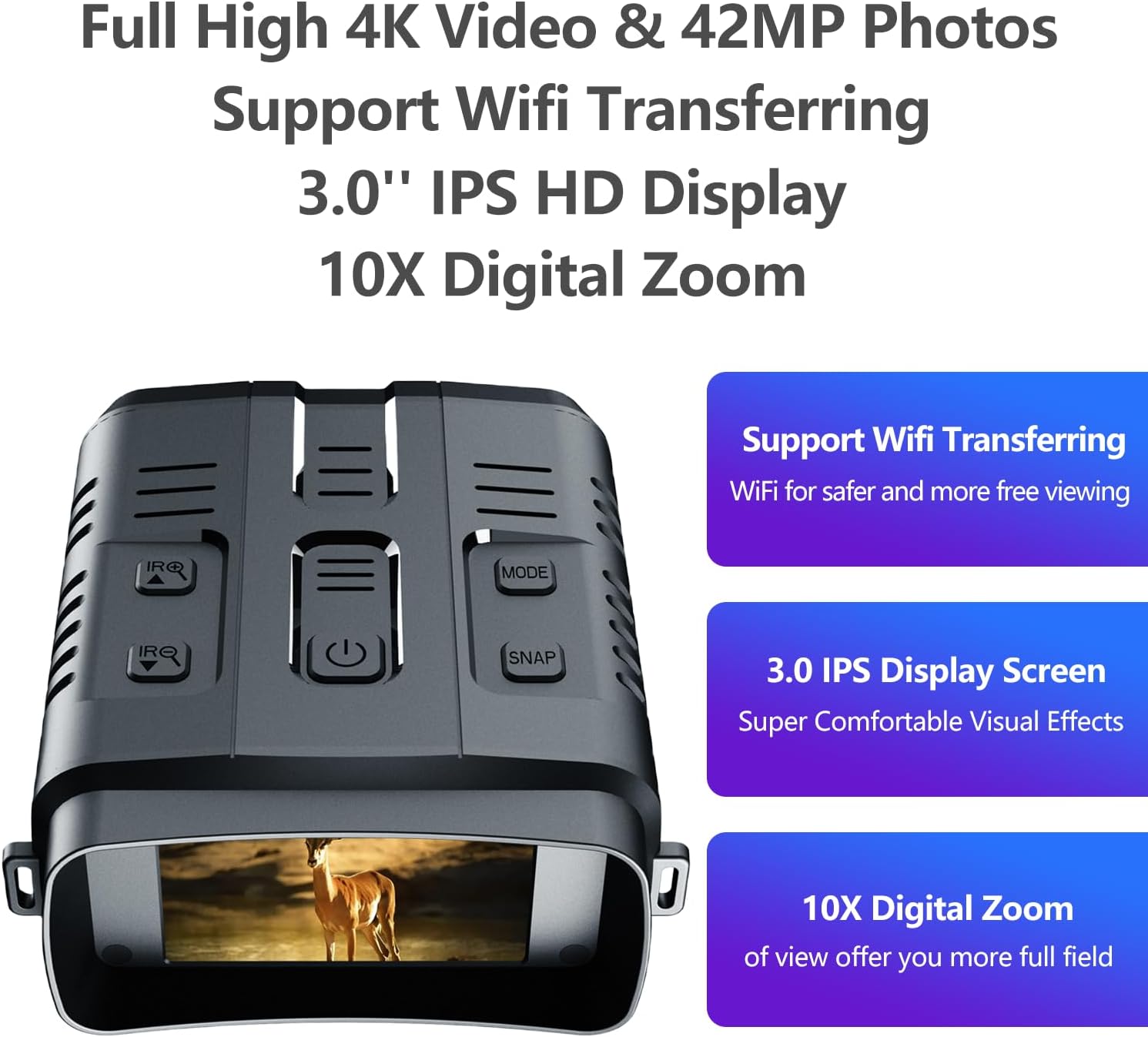 🌙📷 4K Night Vision Goggles | 3'' HD Screen + WiFi Live View | Record & Save Photos/Video with 32GB Card & Rechargeable Battery ⚡ #NightVisionTech #OutdoorGear 🌙📷 4K Night Vision Goggles | 3'' HD Screen + WiFi Live View | Record & Save Photos/Video with 32GB Card & Rechargeable Battery ⚡ #NightVisionTech #OutdoorGear